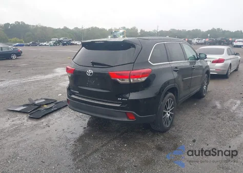 2018 Toyota Highlander Se z USA, uszkodzony, nr VIN 5TDJZRFH6JS486100